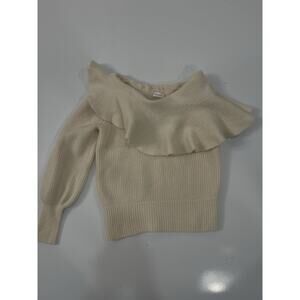 ALC Womens size S Cashmere Wool One Shoulder Long Sleeve